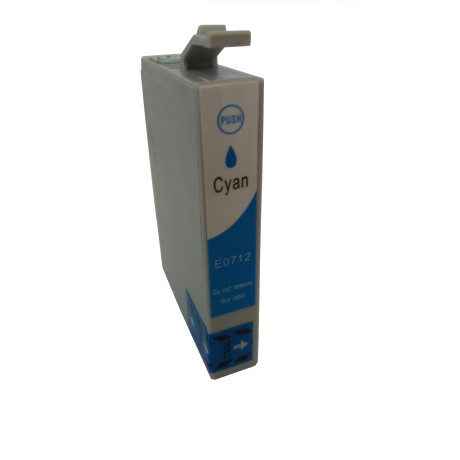 Epson T0712 azurová (cyan) kompatibilní cartridge