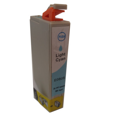 Epson T0805 světle azurová (light cyan) kompatibilní cartridge